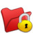 Folder red locked Icon